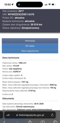 Volkswagen Passat cena 68500 przebieg: 54000, rok produkcji 2017 z Warszawa małe 742